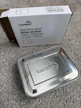 Lunch Bots Large Trio Stainless Steel Container